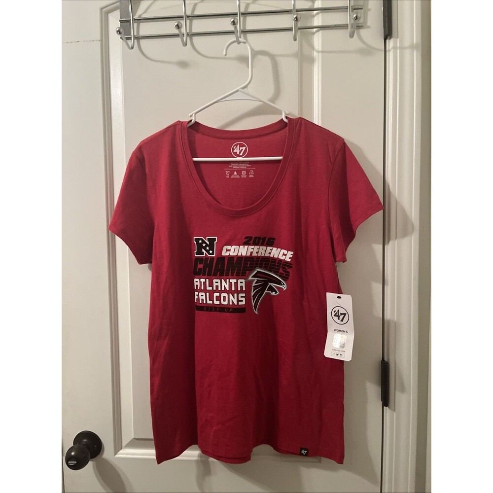 Atlanta Falcons Women's 2016 Conference Champions T-Shirt '47 Brand Size Large